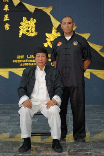Gran Maestro 10º Dan Dr. Chiu Chi Ling y su discípulo José Remis 8º Dan.